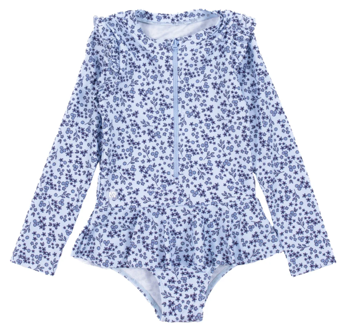 Infant Blueberry Rashguard Bathing Suit