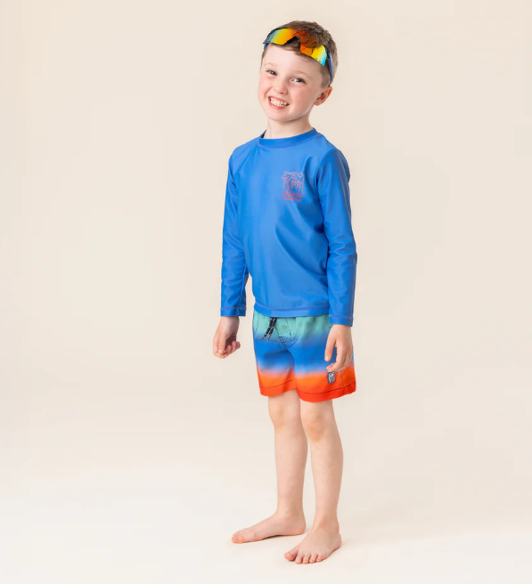 Boy's Gradient Orange Boardshorts