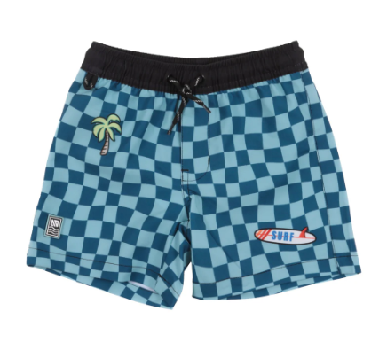 Boy's Checker Boardshorts