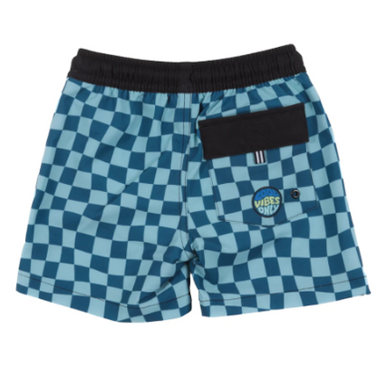 Boy's Checker Boardshorts