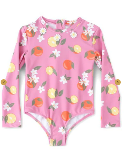Girl's Amalfi Coast One Piece Rash guard Swimsuit
