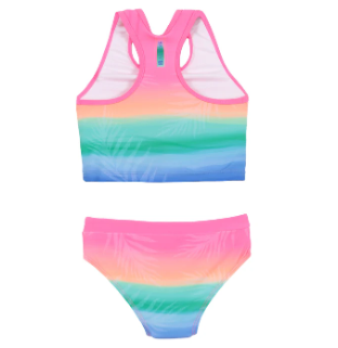 Girls' Two-Piece UV Swimsuit Pink