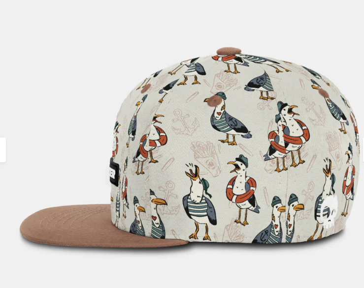 Captain Seagull Snapback - White Sand