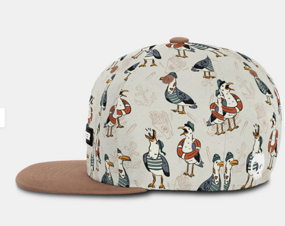 Captain Seagull Snapback - White Sand