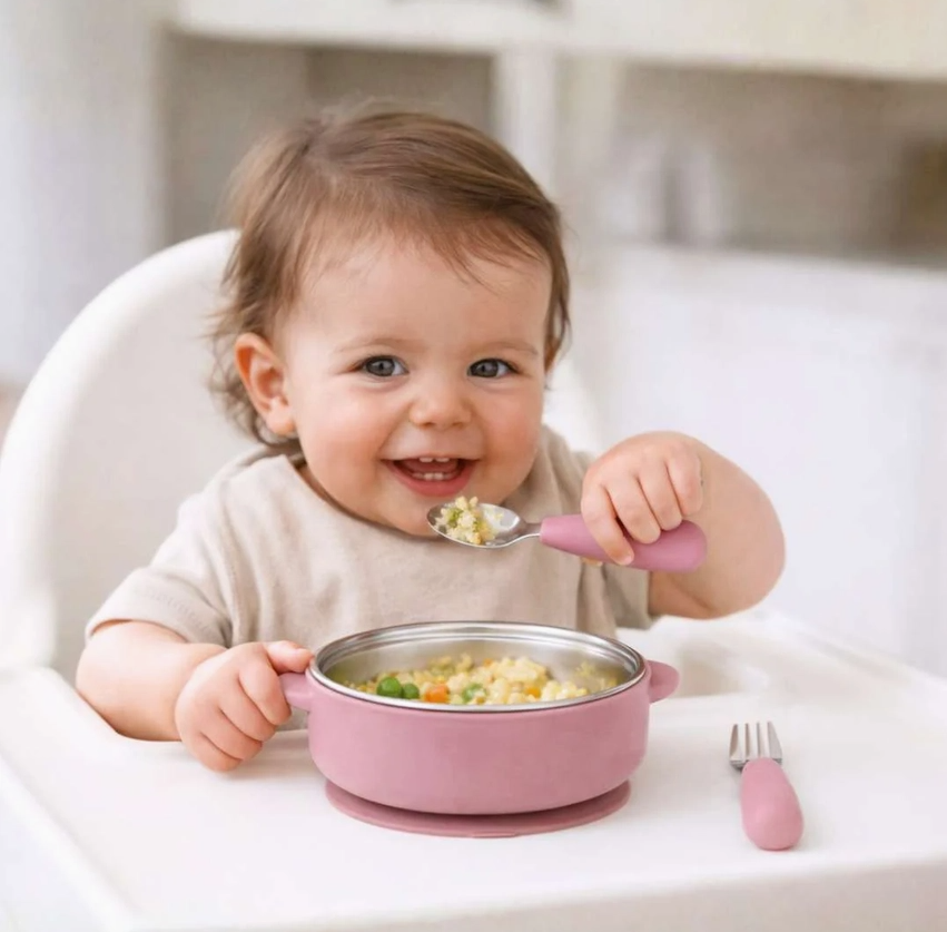 Stainless Steel Bowl & Utensil Set