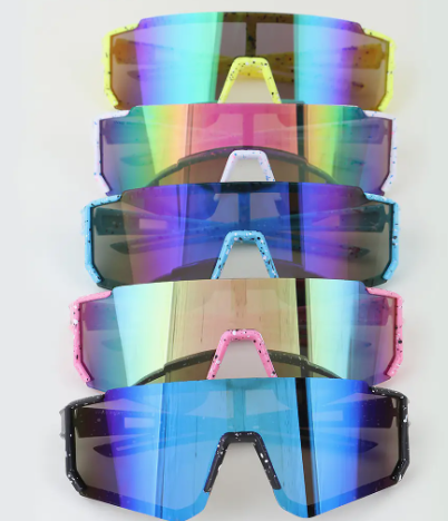 Rainbow Paint Splatter Sunglasses
