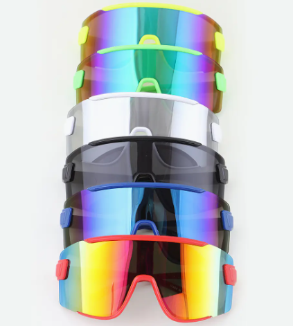 Rainbow Oversized Shield Sunglasses