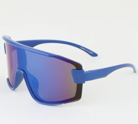 Rainbow Oversized Shield Sunglasses
