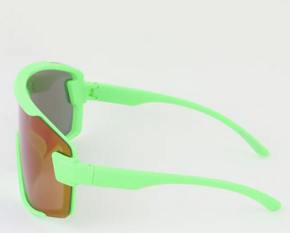 Rainbow Oversized Shield Sunglasses