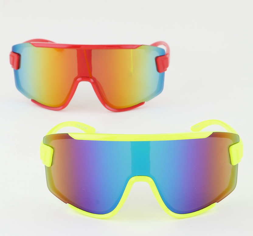 Rainbow Oversized Shield Sunglasses