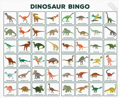 Dinosaur Bingo