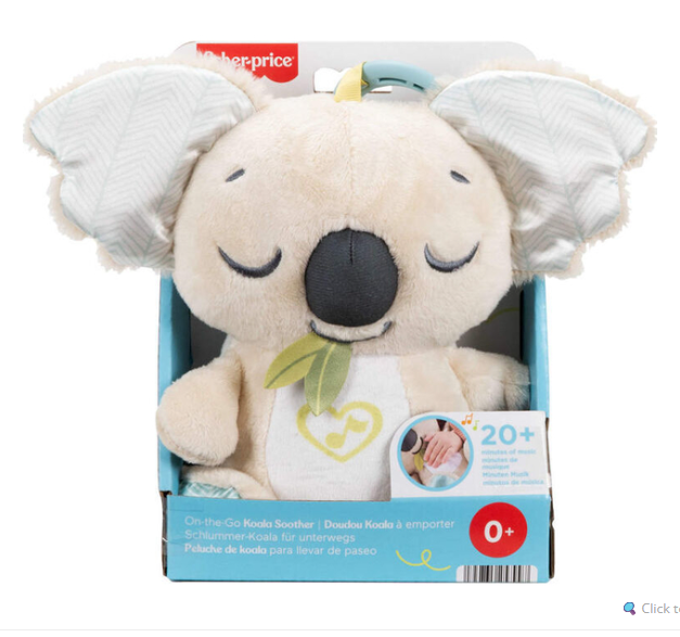 On-The-Go Koala Soother Plush Portable Sound Machine