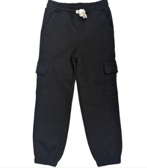 Black Cargo Joggers