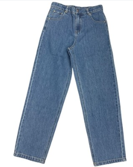 Straight Leg Denim Jeans