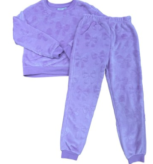 Bow Fuzzy 2pc Lounge Set