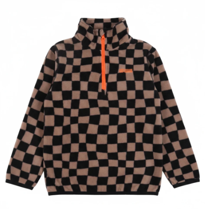Checker 2pc Fleece Base Layer Set