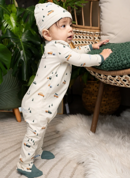 Bamboo Footed Sleeper w/ Two Way Zipper