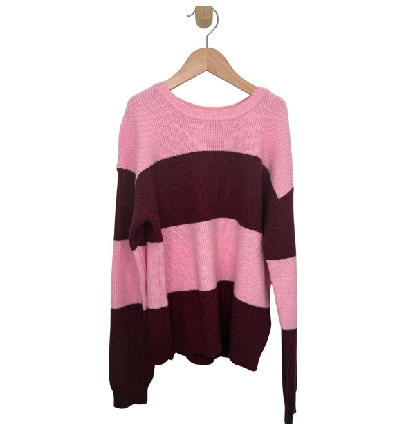 Youth Thick Stripe Knit Sweater