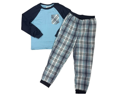 Plaid Man Pajama Set