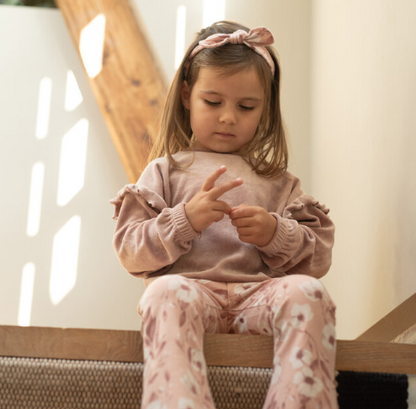 Infant Floral Leggings & Headband