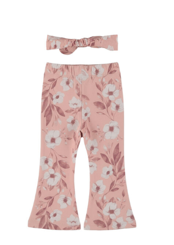 Infant Floral Leggings & Headband