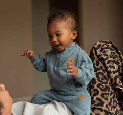 Infant 2pc 1/4 Zip Crewneck Set