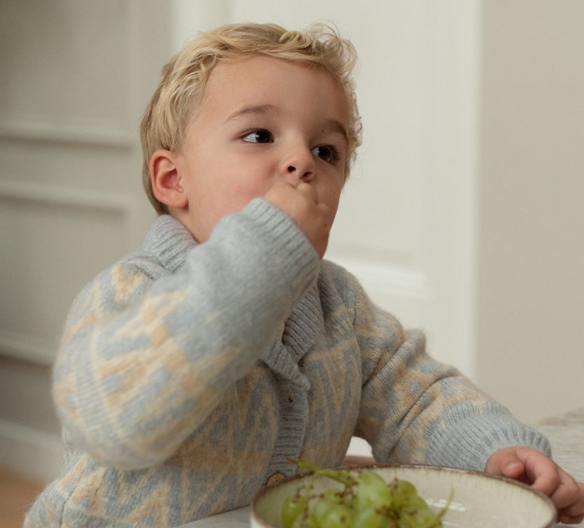 Boy's Baby Blue Knit Cardigan