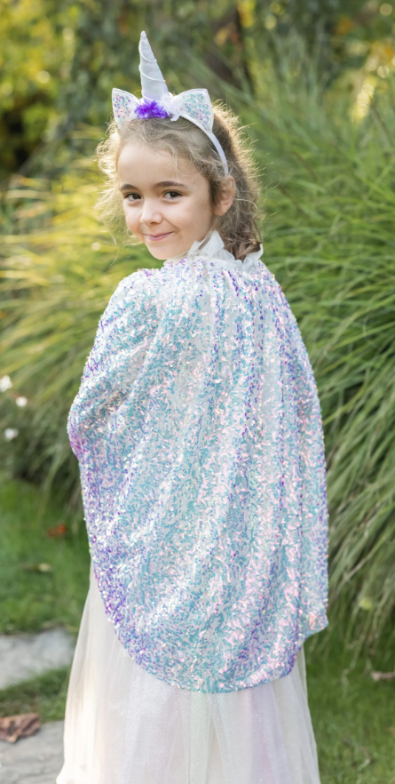 Unicorn Sparkle Cape With Headband
