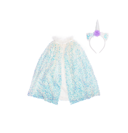 Unicorn Sparkle Cape With Headband