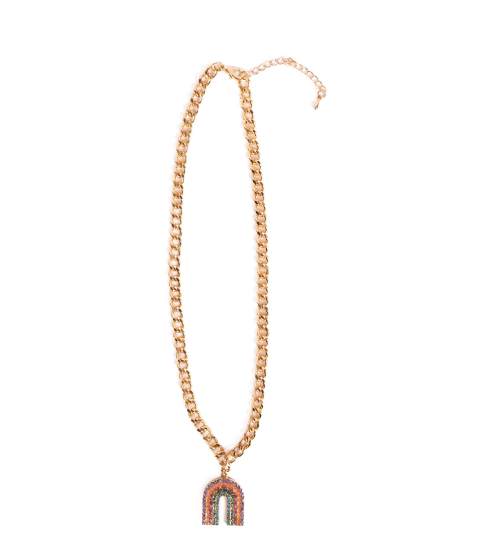 Boutique Chic Somewhere Over the Rhinestone Necklace