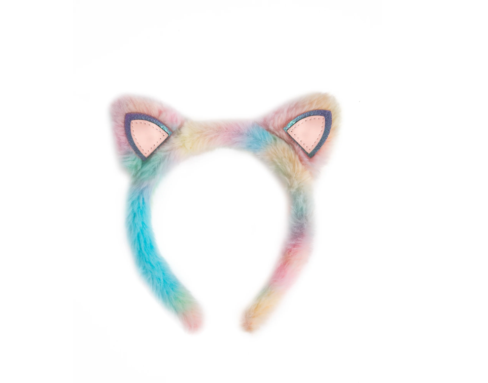 Rainbow Furry Kitty Headband