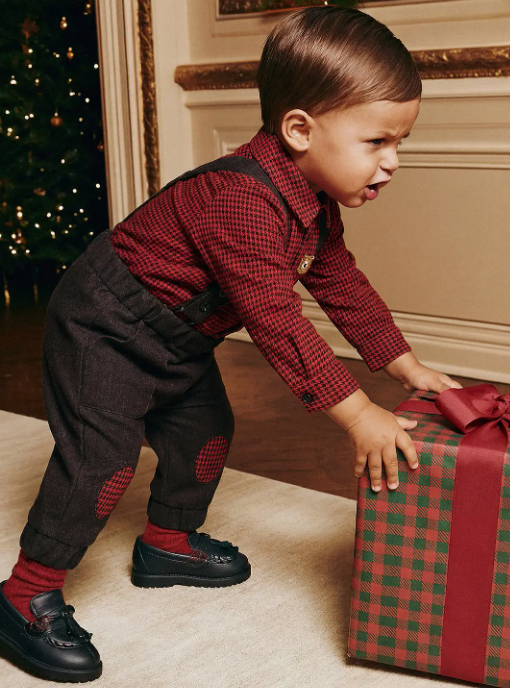 Infant Houndstooth Festive Set