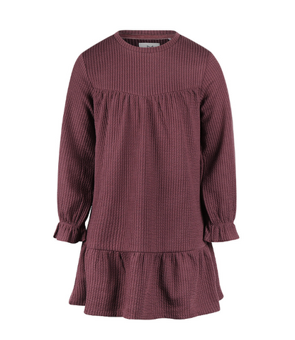 Ribbed Merlot Dress