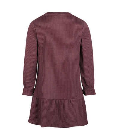 Ribbed Merlot Dress