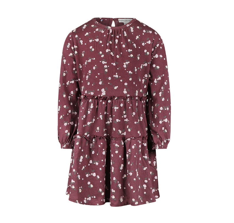 Floral Eggplant Dress