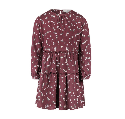 Floral Eggplant Dress