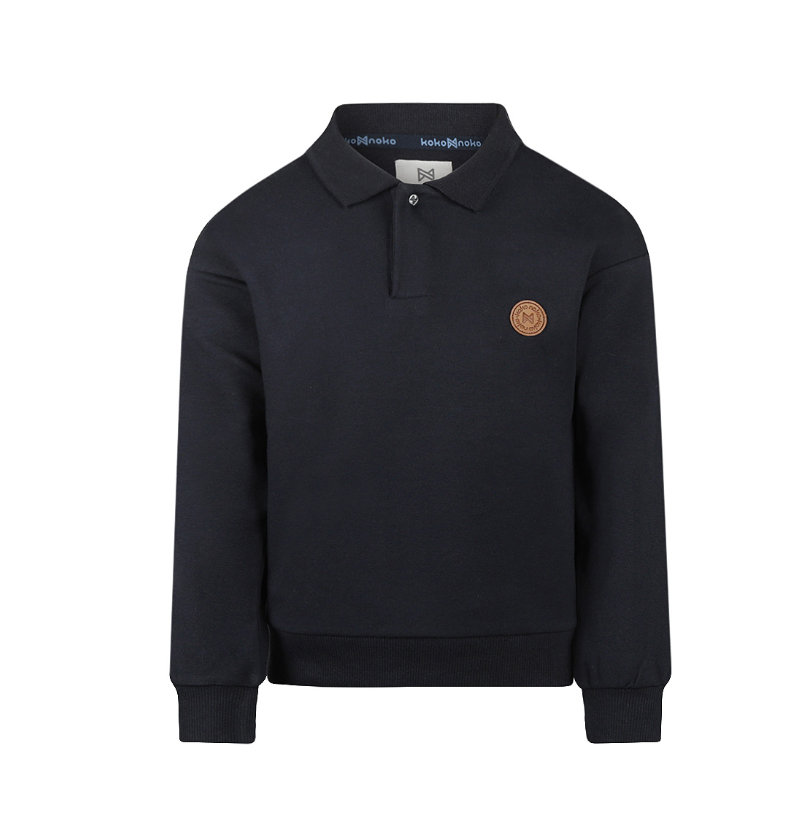 Navy Polo Jumper