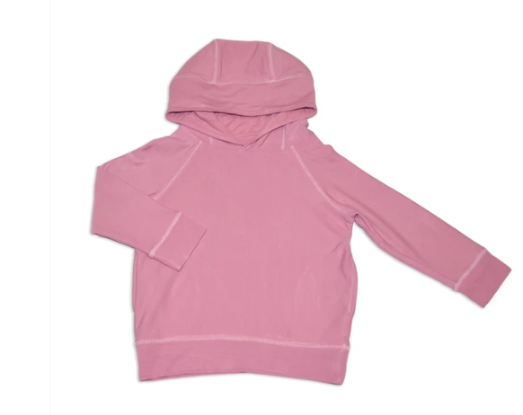 Bamboo Fleece Pullover Hoodie -Mauve Orchid