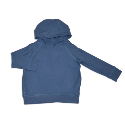 Bamboo Fleece Pullover Hoodie -Indigo