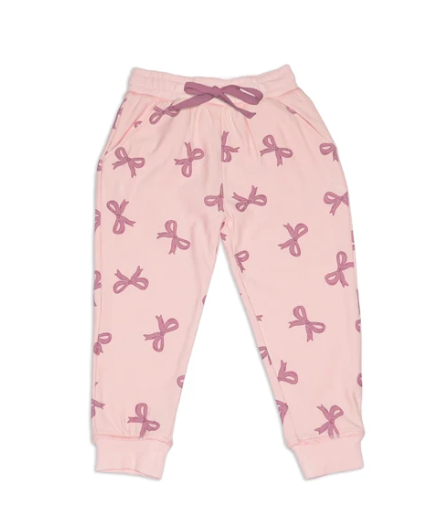 Bamboo Fleece Sweat Pants -Whimsical Bows