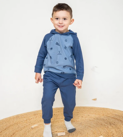 Bamboo Fleece Sweat Pants - Indigo