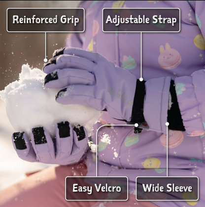 Kids Waterproof Snow Gloves