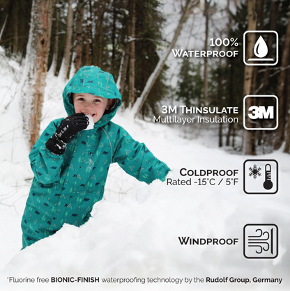 Kids Waterproof Snow Gloves
