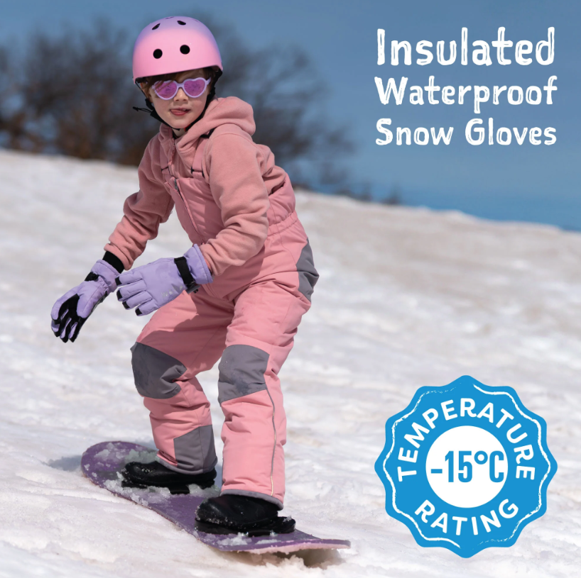 Kids Waterproof Snow Gloves