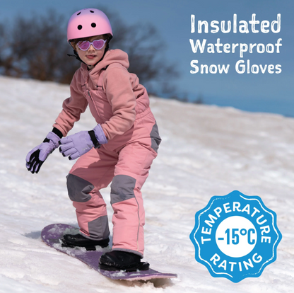 Kids Waterproof Snow Gloves