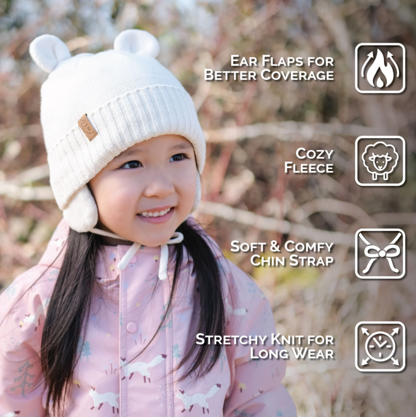 Kids Bear Knit Hat