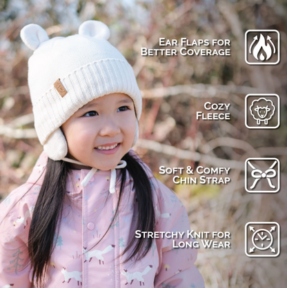 Kids Bear Knit Hat