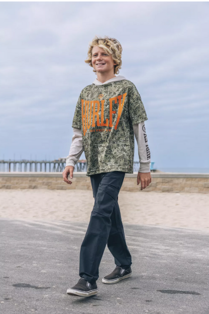 Mesh Twofer Graphic Top