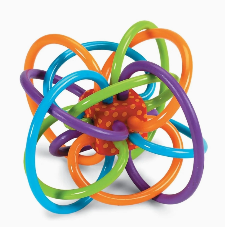 Winkel Rattle+Sensory Teether Toy