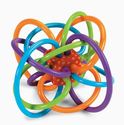 Winkel Rattle+Sensory Teether Toy